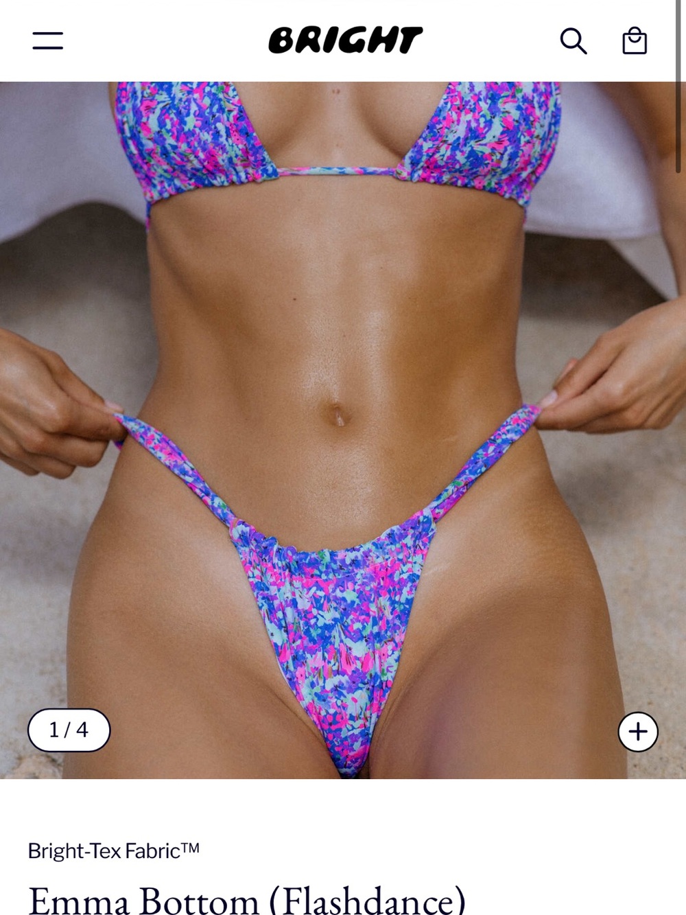 Bright Swinwear Emma Bottom in Flashdance
